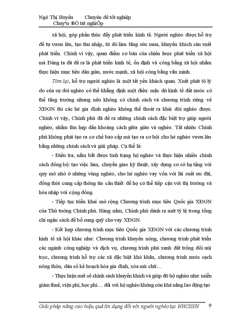 image for page Giải pháp nâng cao hiệu quả tín dụng đối với người nghèo tại ngân hàng chính sách xã hội 1
