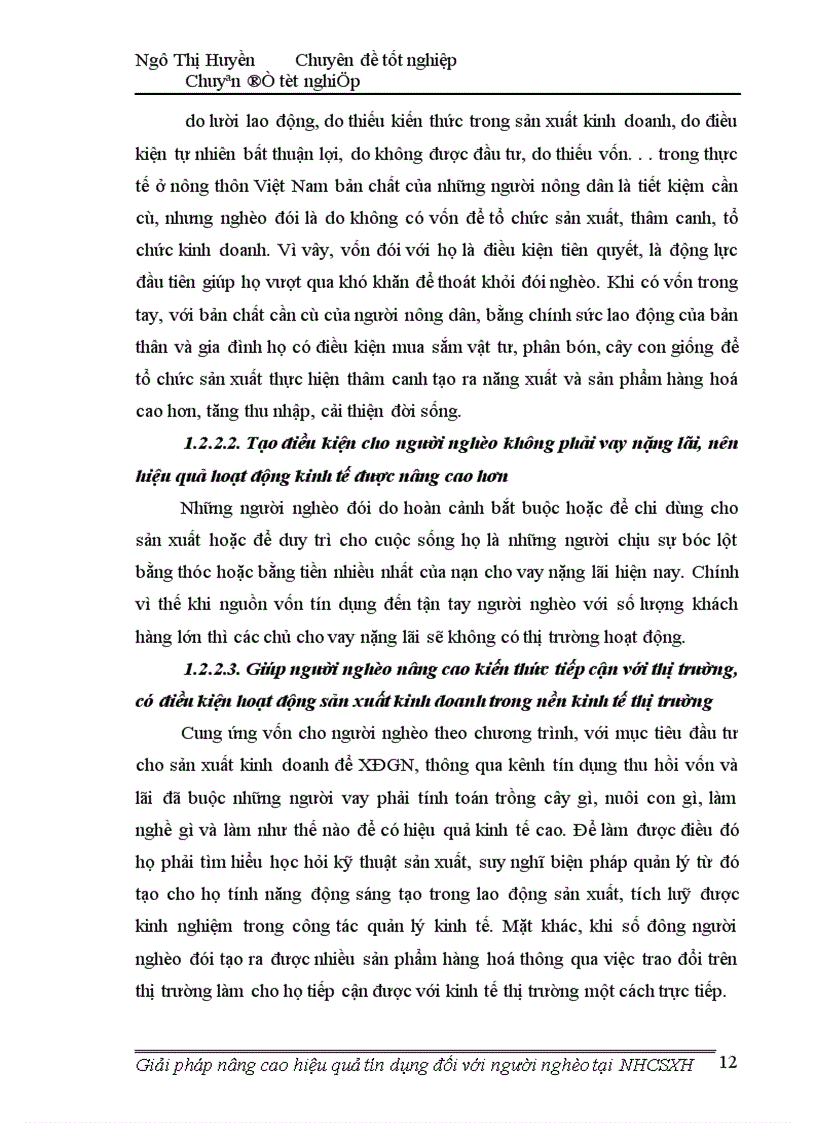 image for page Giải pháp nâng cao hiệu quả tín dụng đối với người nghèo tại ngân hàng chính sách xã hội 1