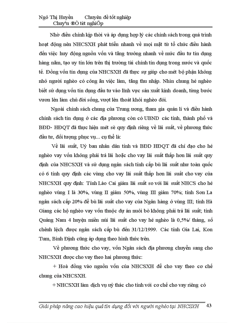 image for page Giải pháp nâng cao hiệu quả tín dụng đối với người nghèo tại ngân hàng chính sách xã hội 1