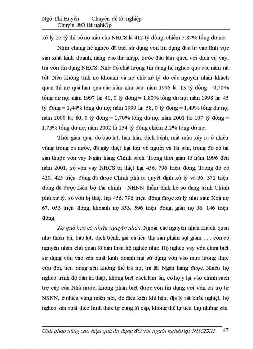 image for page Giải pháp nâng cao hiệu quả tín dụng đối với người nghèo tại ngân hàng chính sách xã hội 1