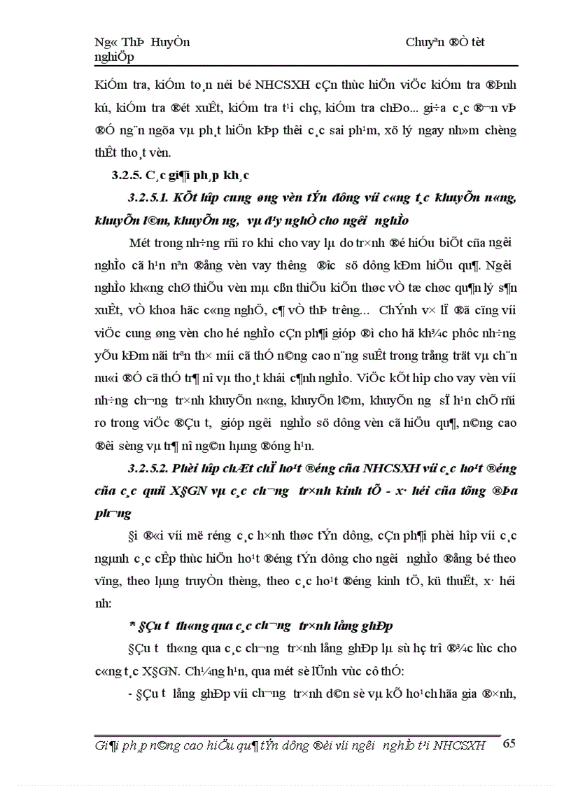 image for page Giải pháp nâng cao hiệu quả tín dụng đối với người nghèo tại ngân hàng chính sách xã hội 1