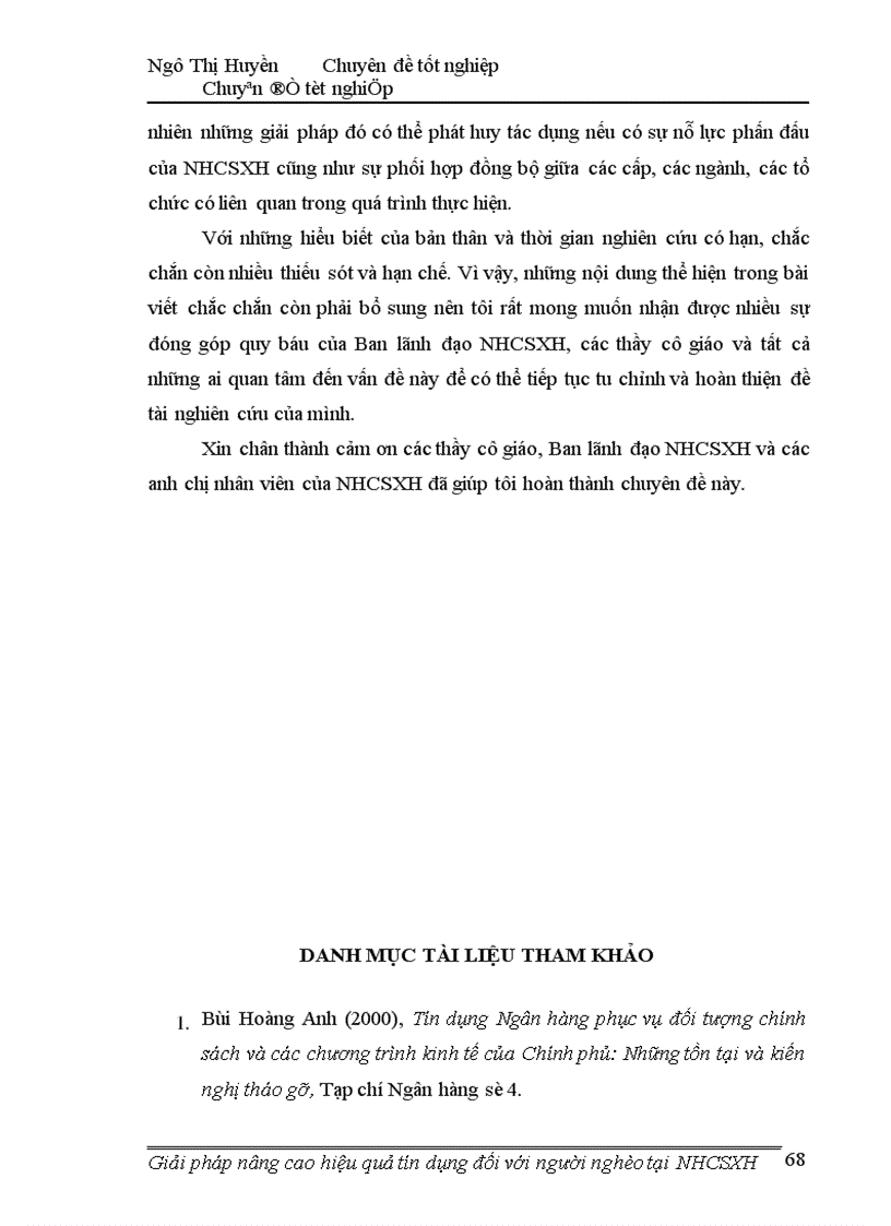 image for page Giải pháp nâng cao hiệu quả tín dụng đối với người nghèo tại ngân hàng chính sách xã hội 1