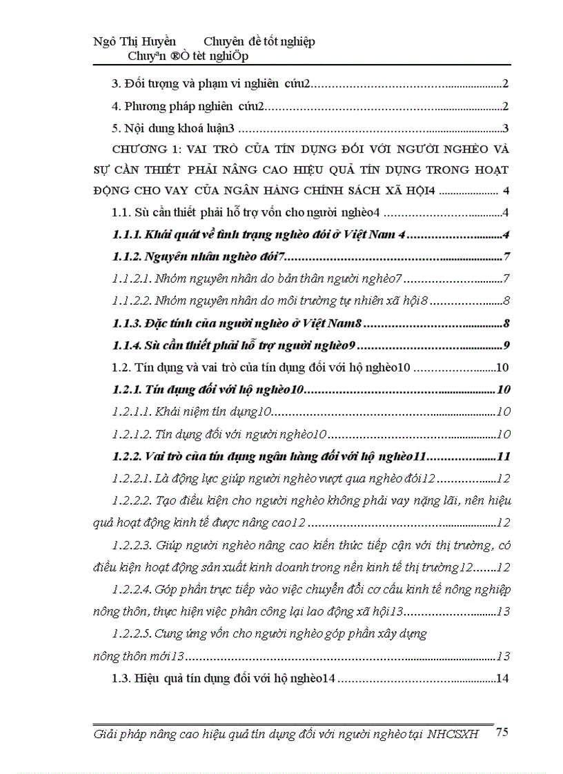 image for page Giải pháp nâng cao hiệu quả tín dụng đối với người nghèo tại ngân hàng chính sách xã hội 1