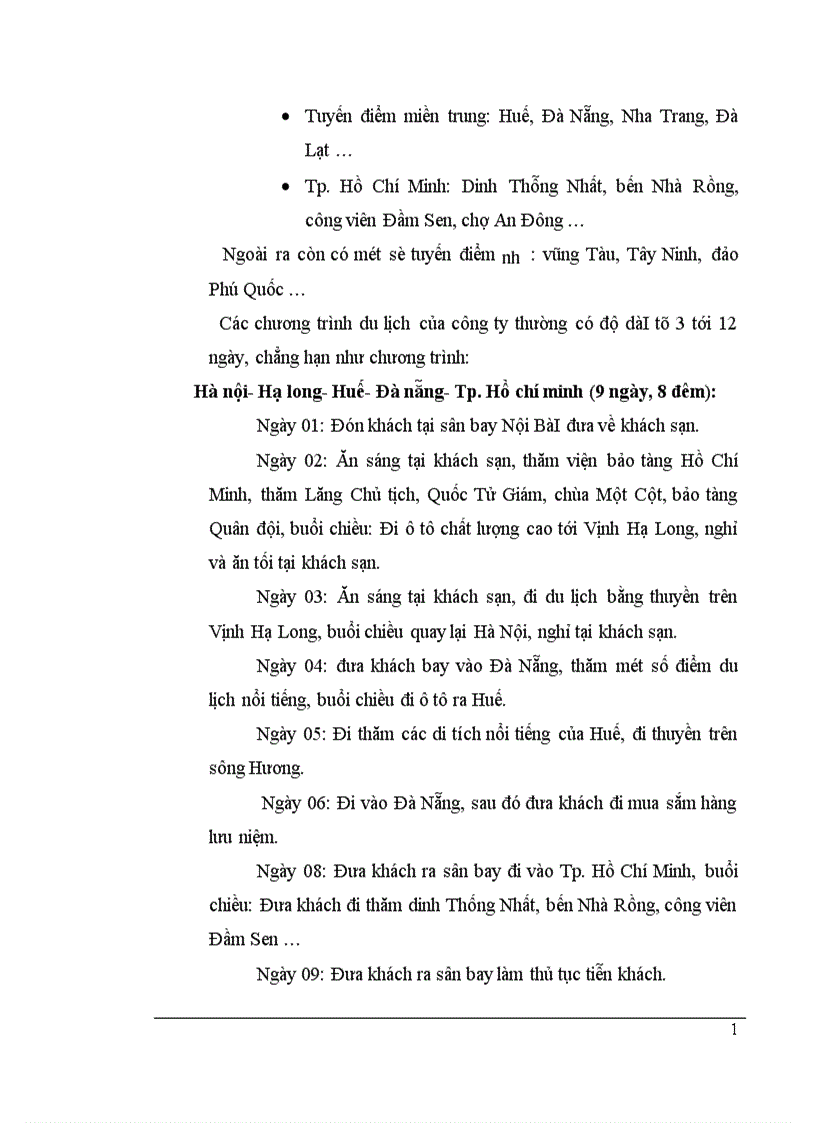 image for page Thực trạng và một số giải pháp nhằm hoàn thiện chính sách sản phẩm tại công ty du lịch và thương mại Thủ Đô