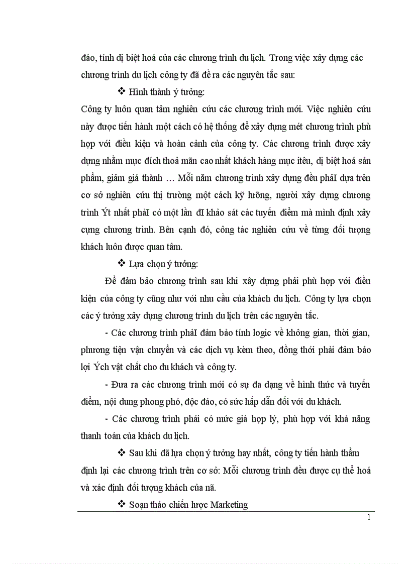 image for page Thực trạng và một số giải pháp nhằm hoàn thiện chính sách sản phẩm tại công ty du lịch và thương mại Thủ Đô