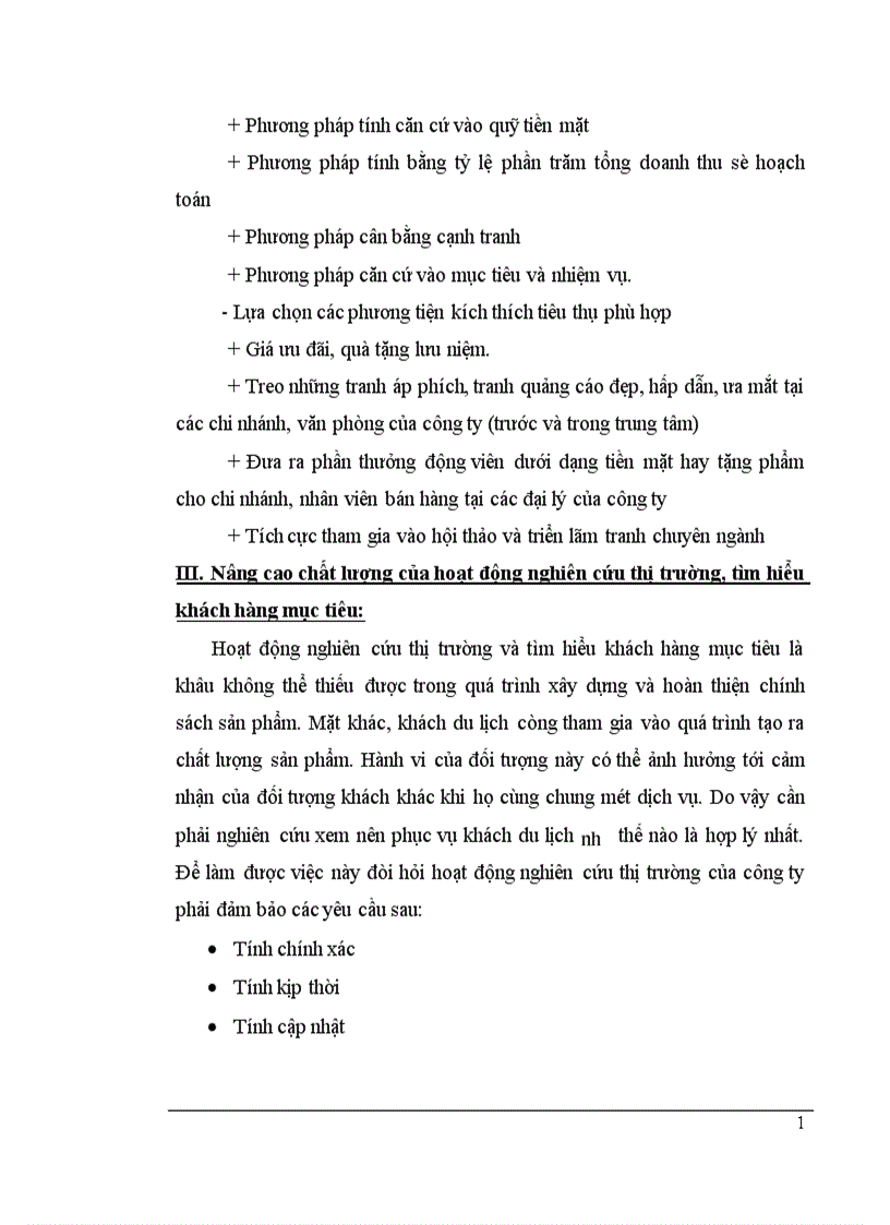 image for page Thực trạng và một số giải pháp nhằm hoàn thiện chính sách sản phẩm tại công ty du lịch và thương mại Thủ Đô