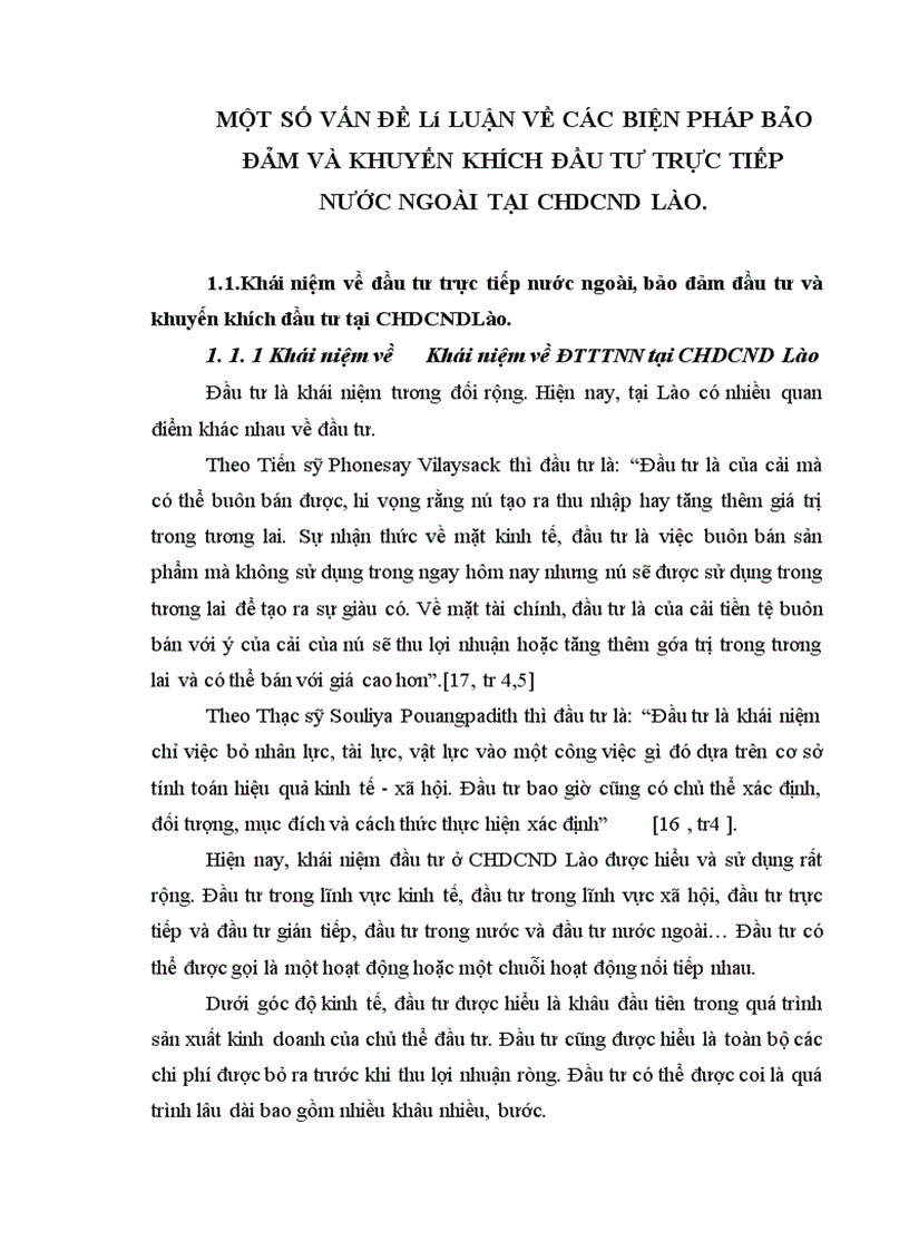 image for page Pháp luật về Biện pháp Bảo đảm đầu tư và khuyến khích đầu tư trực tiếp nước ngoài tại CHDCND Lào 1