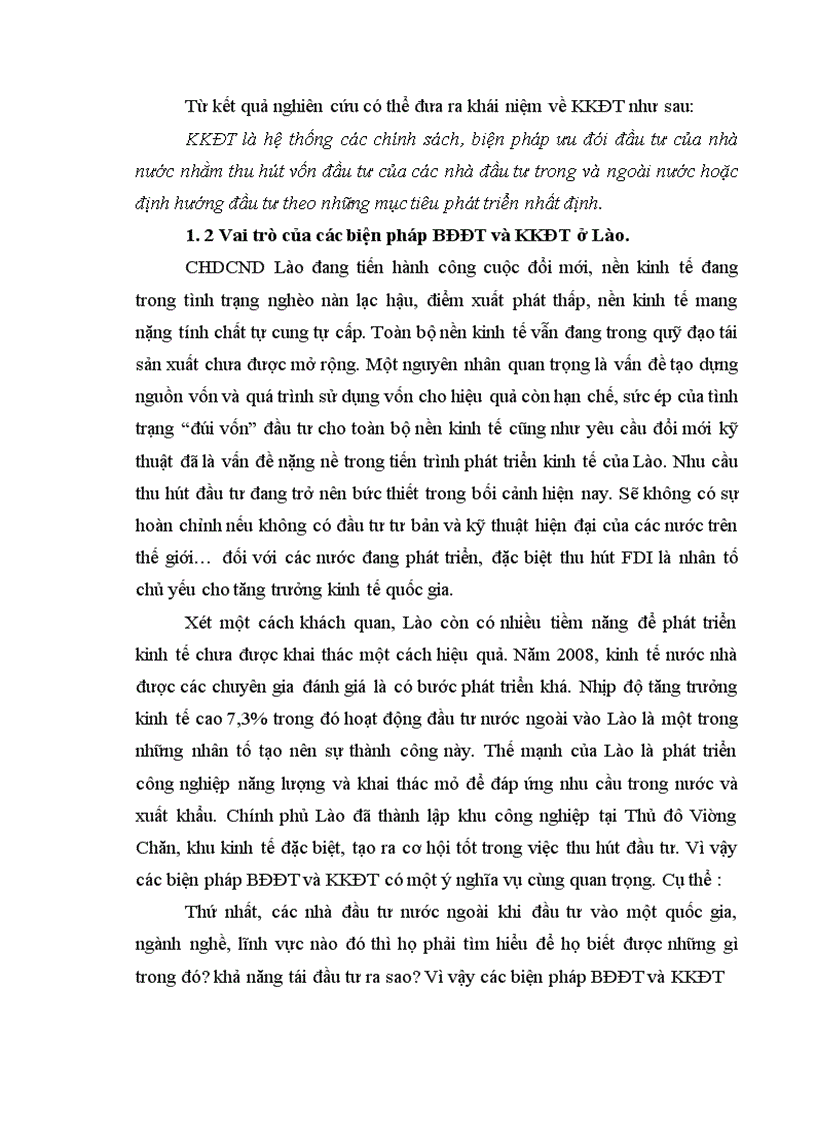 image for page Pháp luật về Biện pháp Bảo đảm đầu tư và khuyến khích đầu tư trực tiếp nước ngoài tại CHDCND Lào 1