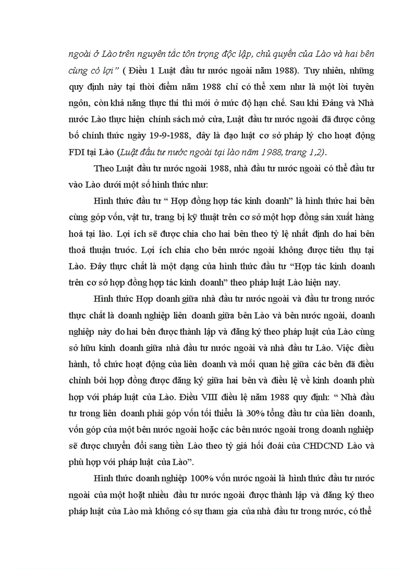 image for page Pháp luật về Biện pháp Bảo đảm đầu tư và khuyến khích đầu tư trực tiếp nước ngoài tại CHDCND Lào 1