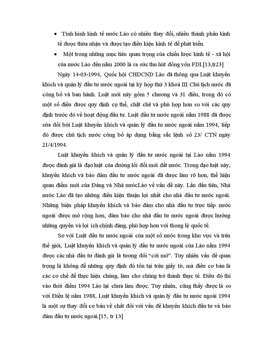 image for page Pháp luật về Biện pháp Bảo đảm đầu tư và khuyến khích đầu tư trực tiếp nước ngoài tại CHDCND Lào 1