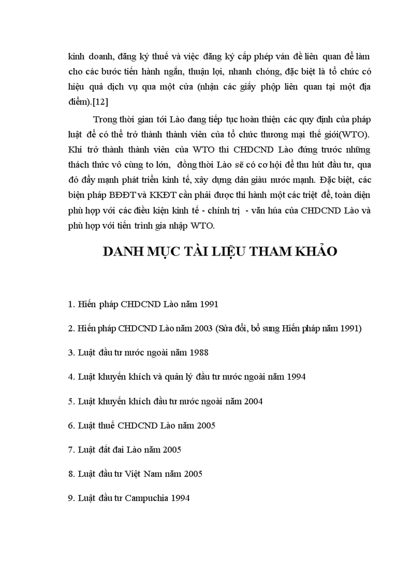 image for page Pháp luật về Biện pháp Bảo đảm đầu tư và khuyến khích đầu tư trực tiếp nước ngoài tại CHDCND Lào 1
