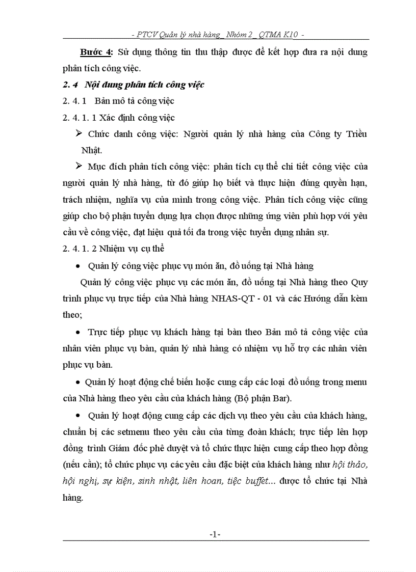 image for page PTCV Quản lý nhà hàng