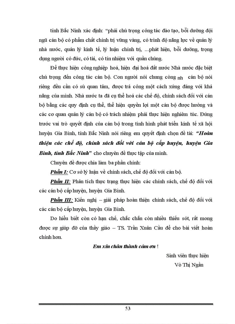 image for page Hoàn thiện các chế độ chính sách đối với cán bộ cấp huyện huyện Gia Bình tỉnh Bắc Ninh