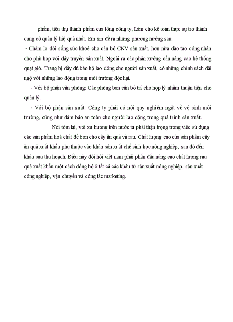 image for page Tổ chức hạch toán thành phẩm tiêu thụ thành phẩm ở công ty rau quả việt nam 1