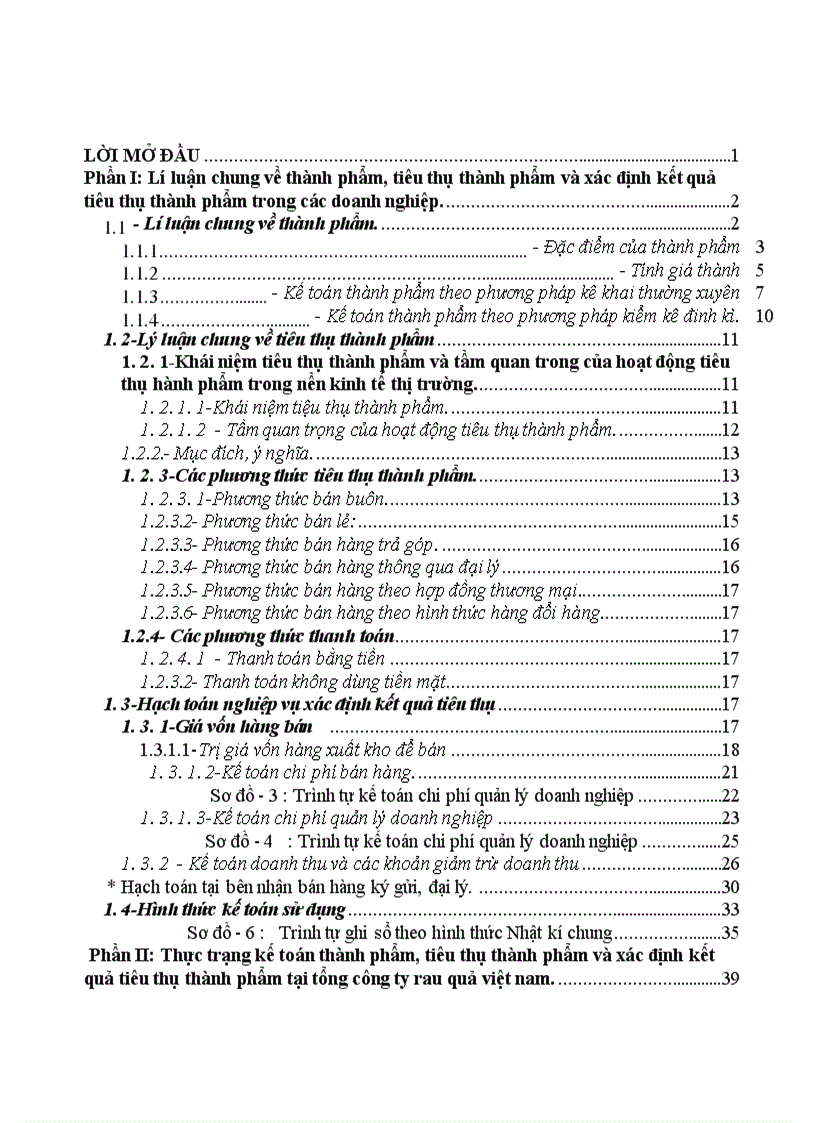 image for page Tổ chức hạch toán thành phẩm tiêu thụ thành phẩm ở công ty rau quả việt nam 1