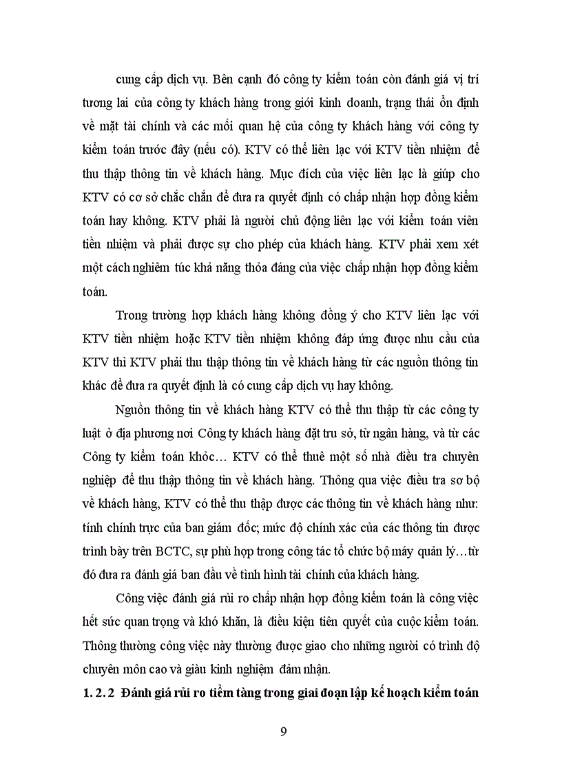 image for page Quy trình đánh giá rủi ro kiểm toán trong giai đoạn lập kế hoạch kiểm toán báo cáo tài chính tại Việt Nam hiện nay