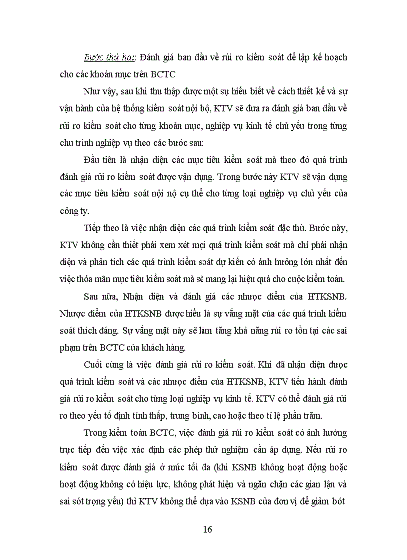 image for page Quy trình đánh giá rủi ro kiểm toán trong giai đoạn lập kế hoạch kiểm toán báo cáo tài chính tại Việt Nam hiện nay