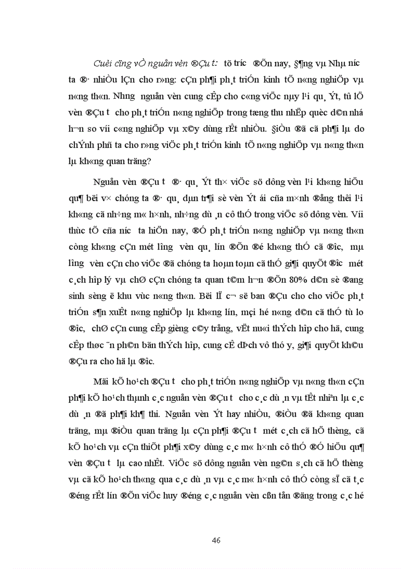 image for page Thực trạng vốn đầu tư cho phát triển nông nghiệp nông thôn xã Quảng Thanh