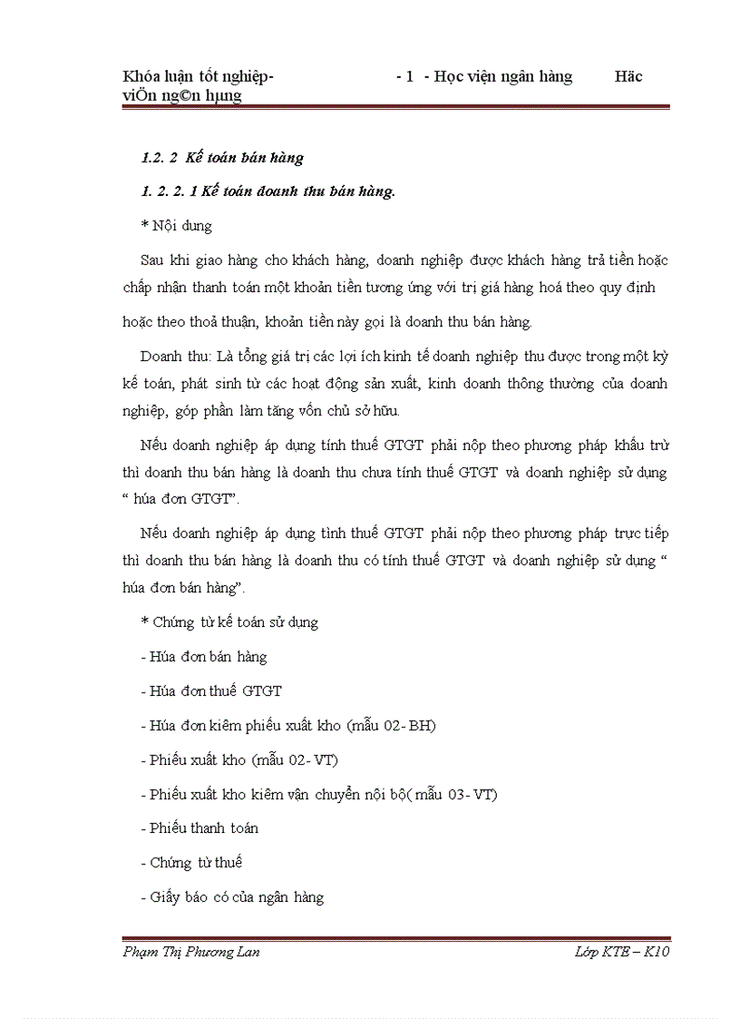 image for page Hoàn thiện kế toán bán hàng và xác định kết quả kinh doanh tại Xí nghiệp Vật tư Cẩm Phả 1