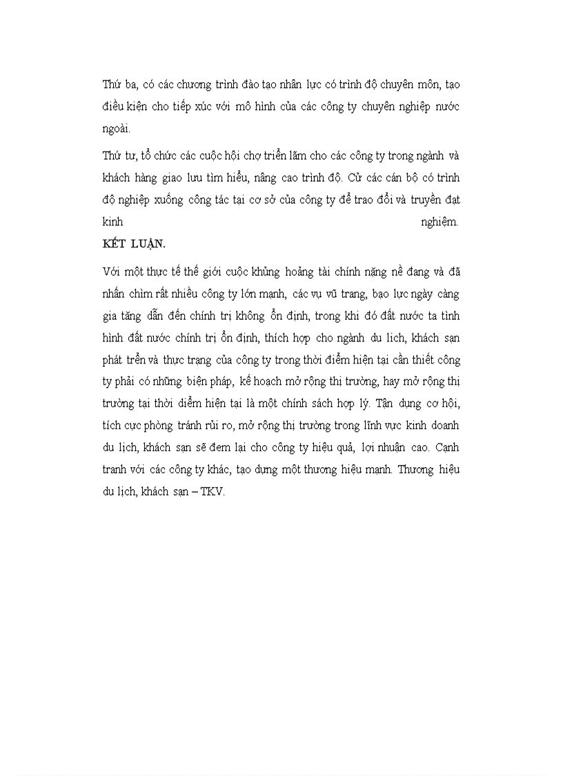 image for page Báo cáo thực tập tổng hợp tại công ty cổ phần du lịch và thương mại TKV