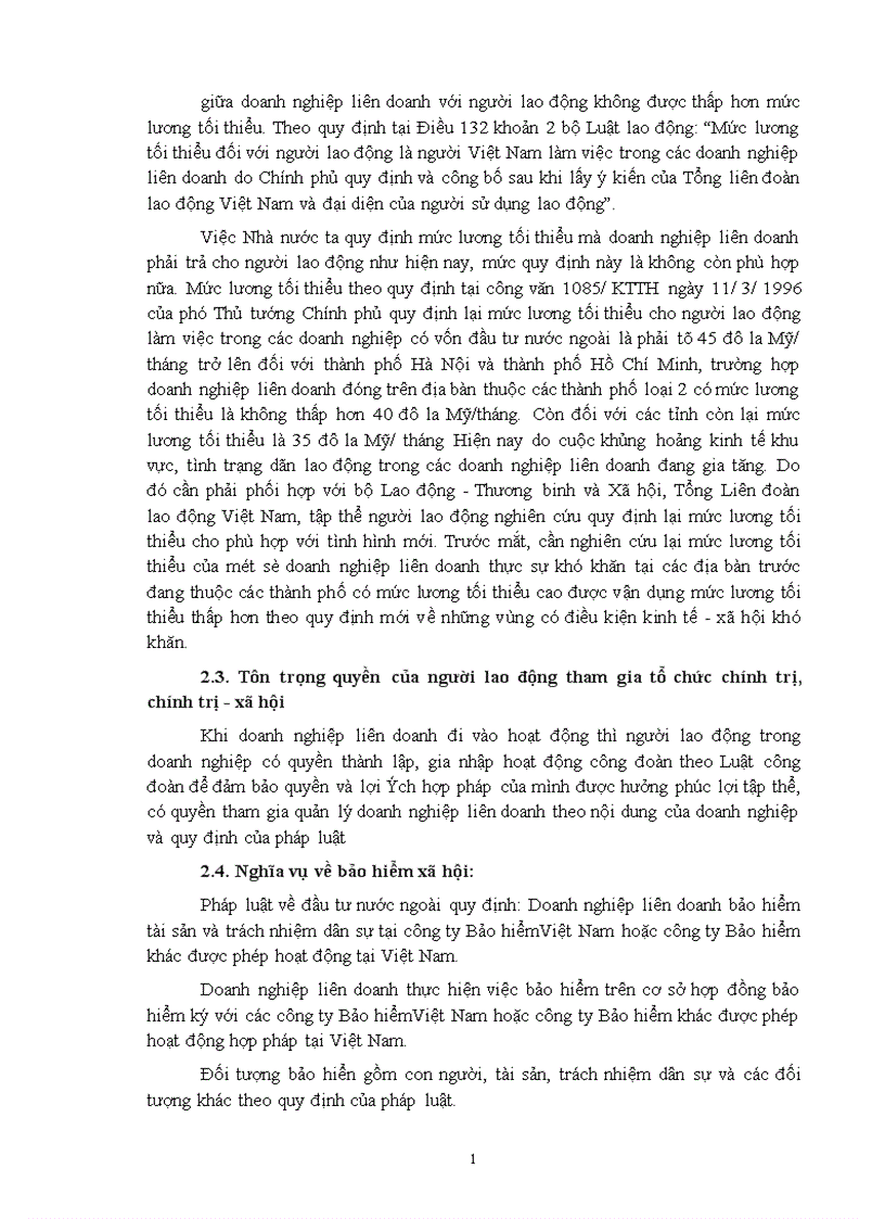 image for page Địa vị pháp lý của doanh nghiệp liên doanh theo Luật Đầu tư nước ngoài tại Việt Nam