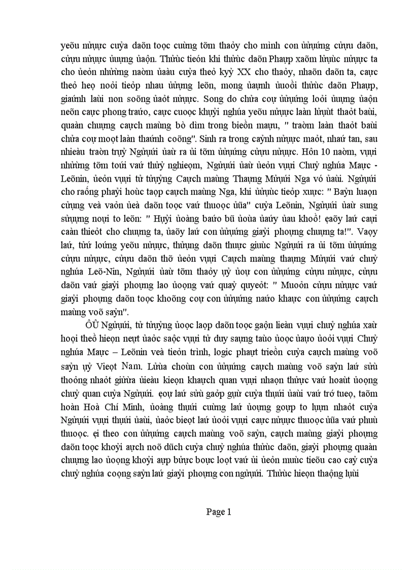 image for page Trong diễn văn tại lễ kỷ niệm 105 ngày sinh chủ tịch Hồ Chí Minh có viết Người là hiện thân sáng chói của tư tưởng độc lập dân tộc gắn liền với chủ nghĩa xã hội là mẫu mực của tinh thần dân tộc tự chủ tự lực tự cường đổi mới và sáng tạo Phân tích chứng minh nhận định trên liên hệ với thực tiễn Việt Nam 1