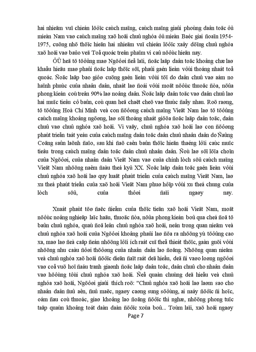image for page Trong diễn văn tại lễ kỷ niệm 105 ngày sinh chủ tịch Hồ Chí Minh có viết Người là hiện thân sáng chói của tư tưởng độc lập dân tộc gắn liền với chủ nghĩa xã hội là mẫu mực của tinh thần dân tộc tự chủ tự lực tự cường đổi mới và sáng tạo Phân tích chứng minh nhận định trên liên hệ với thực tiễn Việt Nam 1