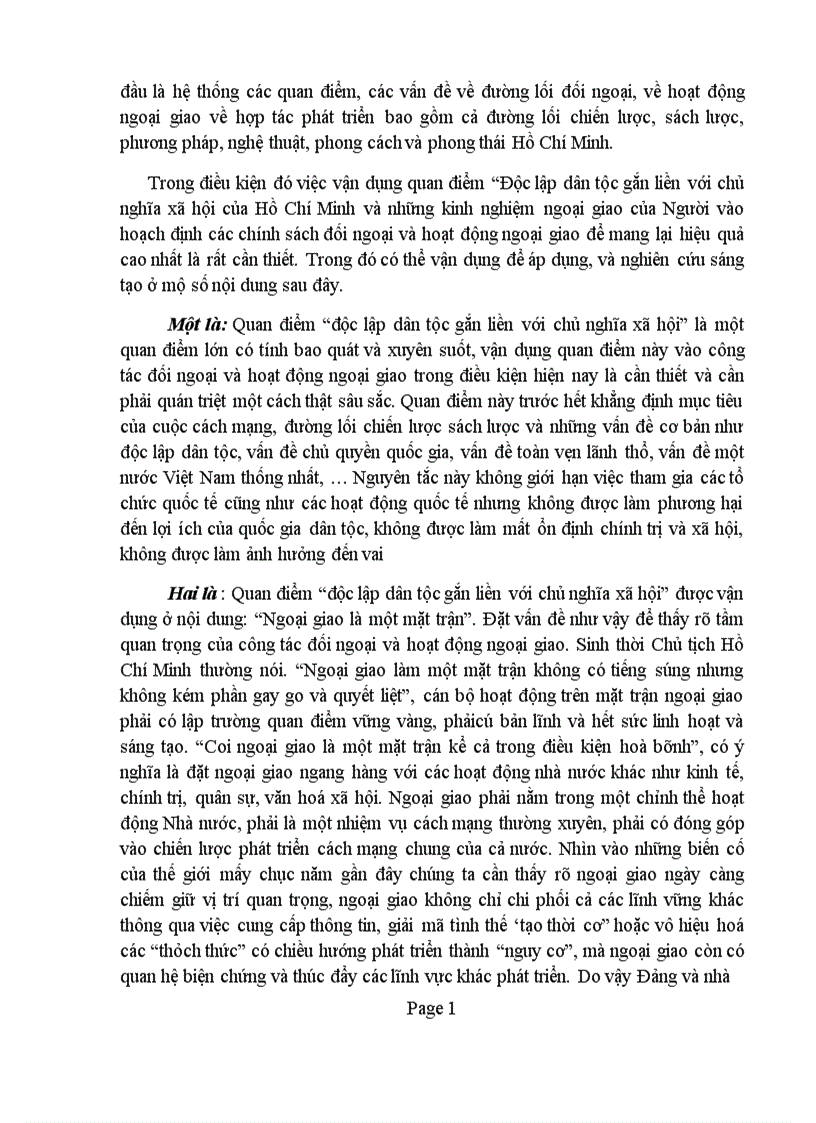 image for page Trong diễn văn tại lễ kỷ niệm 105 ngày sinh chủ tịch Hồ Chí Minh có viết Người là hiện thân sáng chói của tư tưởng độc lập dân tộc gắn liền với chủ nghĩa xã hội là mẫu mực của tinh thần dân tộc tự chủ tự lực tự cường đổi mới và sáng tạo Phân tích chứng minh nhận định trên liên hệ với thực tiễn Việt Nam 1
