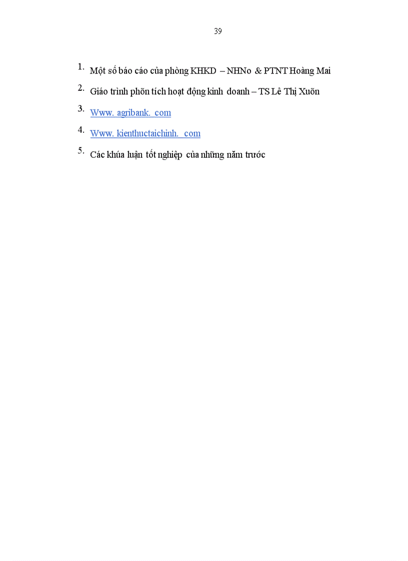 image for page Một số giải pháp chủ yếu nhằm nâng cao hiệu quả phân tích tài chính doanh nghiệp tại NHNo PTNT Hoàng Mai Hà Nội