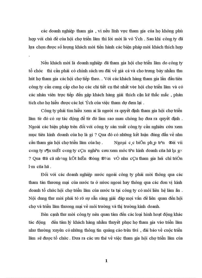 image for page Hoạt động Marketing cho sản phẩm tổ chức hội chợ triển lãm thương mại tại công ty THC thực trạng và giải pháp 1