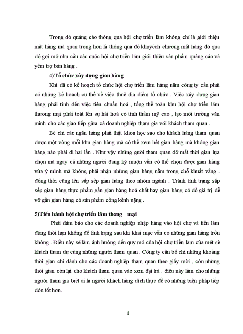 image for page Hoạt động Marketing cho sản phẩm tổ chức hội chợ triển lãm thương mại tại công ty THC thực trạng và giải pháp 1