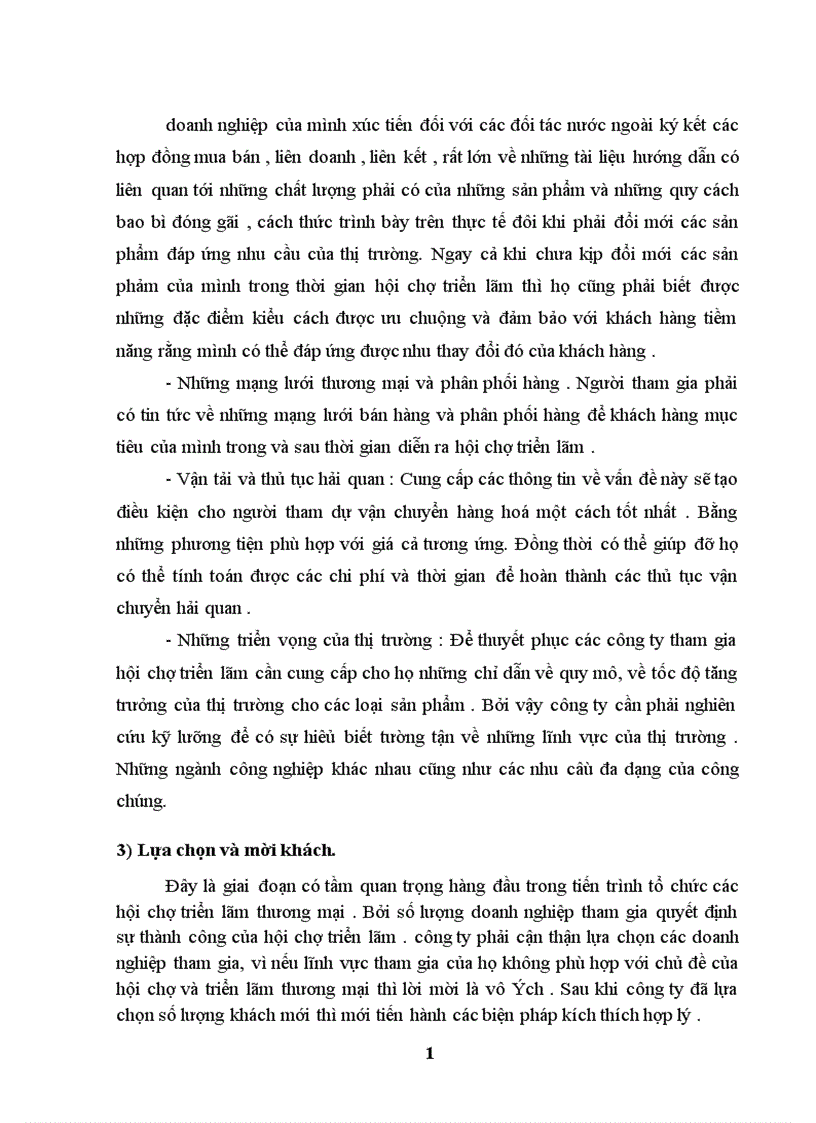 image for page Hoạt động Marketing cho sản phẩm tổ chức hội chợ triển lãm thương mại tại công ty THC thực trạng và giải pháp 1