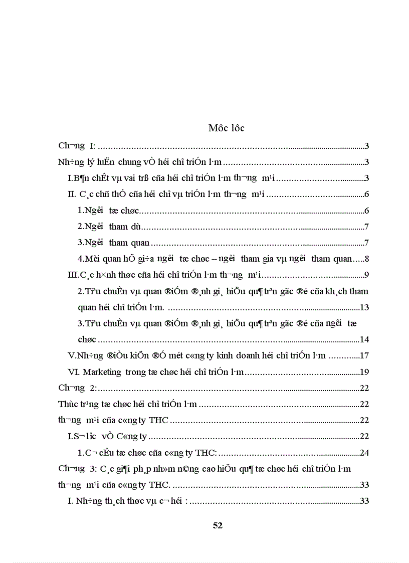 image for page Hoạt động Marketing cho sản phẩm tổ chức hội chợ triển lãm thương mại tại công ty THC thực trạng và giải pháp 1