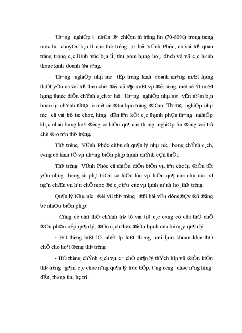 image for page Một số giải pháp phát triển thị trường hàng hoá của tỉnh Vĩnh Phúc đến năm 2010 1