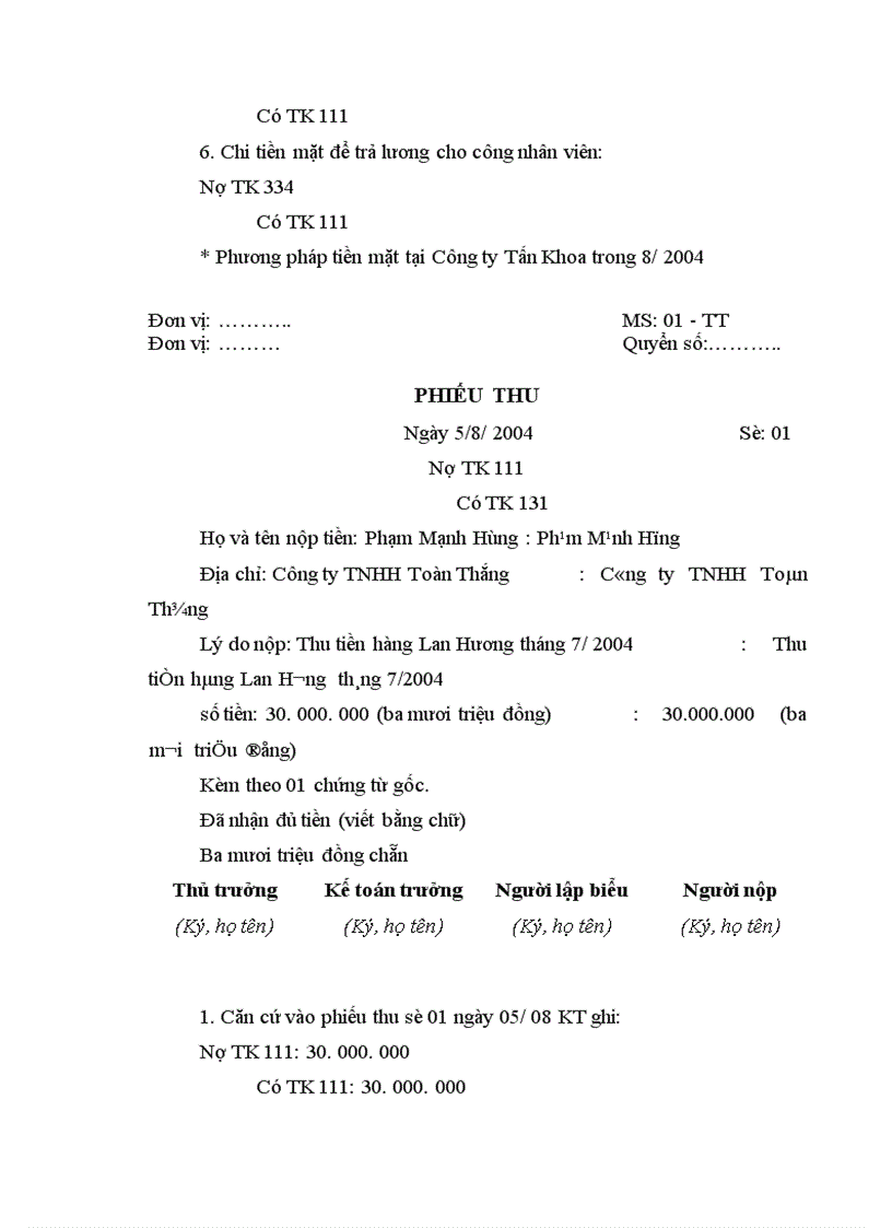 image for page Tổ chức công tác kế toán của doanh nghiệp