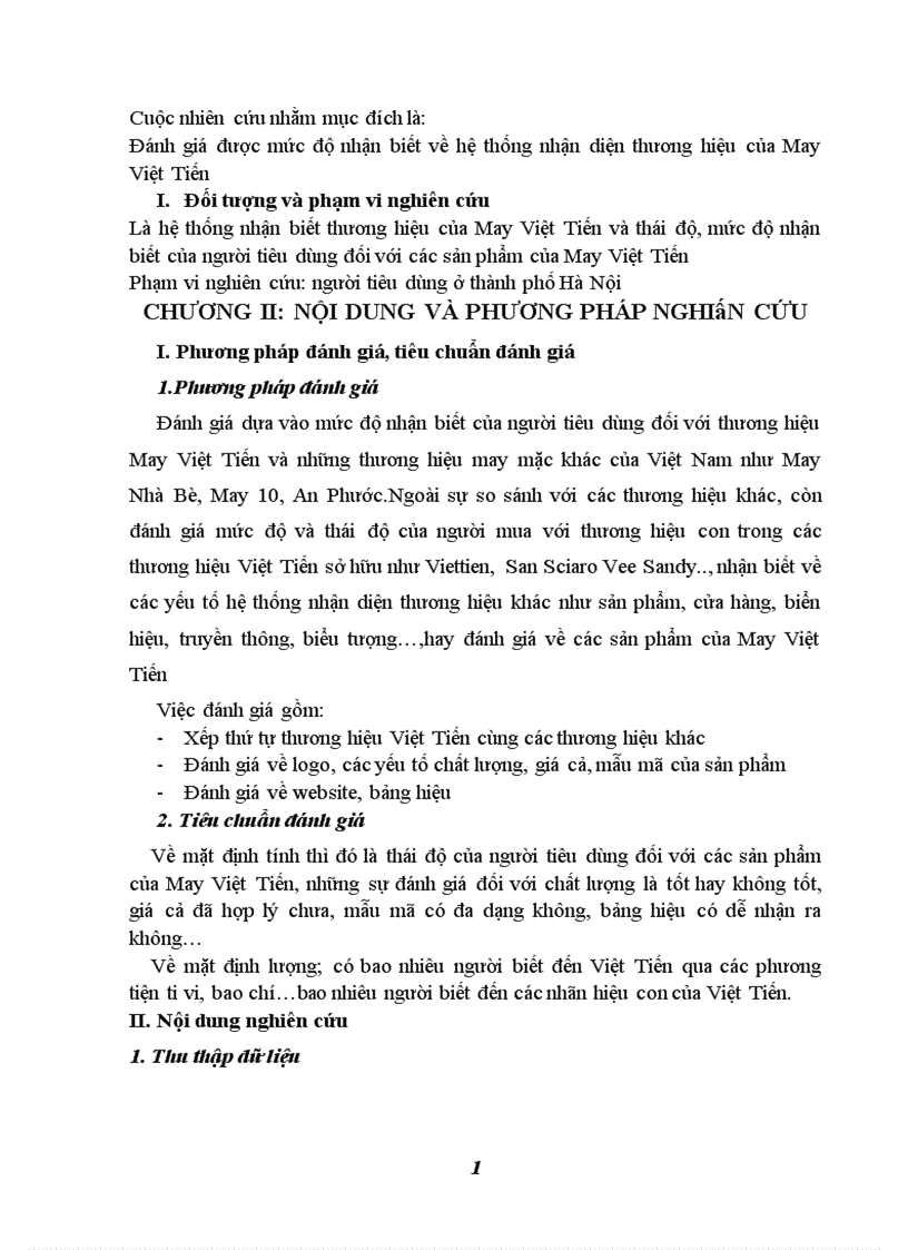 image for page Đánh giá hệ thống nhận diện thương hiệu công ty May Việt Tiến III