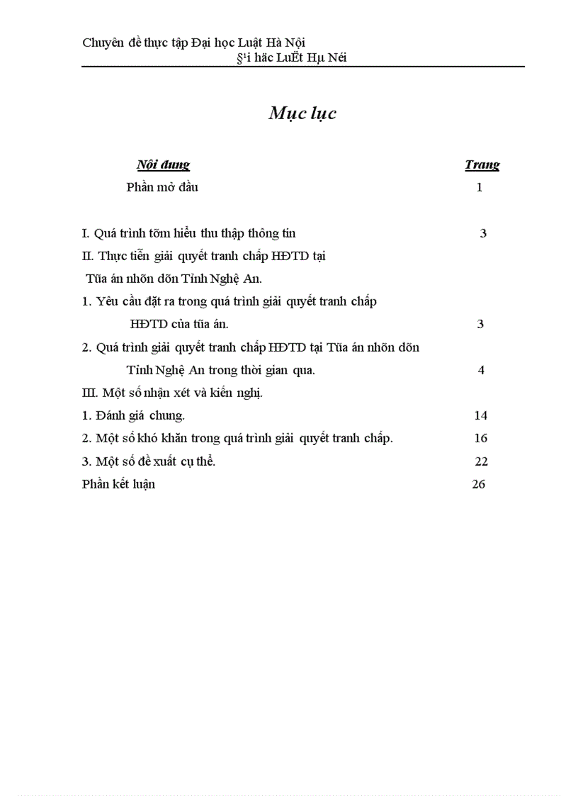 image for page Thực tiễn giải quyết tranh chấp hợp đồng tín dụng tại Toà án nơi thực tập