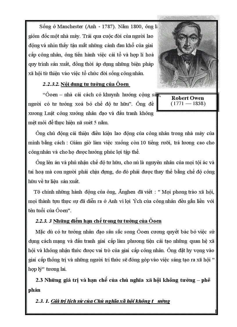 image for page Chủ nghĩa xã hội không tưởng phê phán đầu thế kỷ xix Giá trị và hạn chế