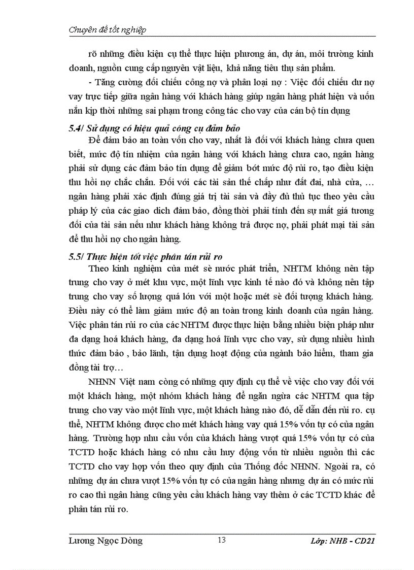 image for page Một số giải pháp hạn chế rủi ro tín dụng tại Ngân hàng Thương mại Cổ phần Kỹ thương Techcombank chi nhánh Thăng long 1