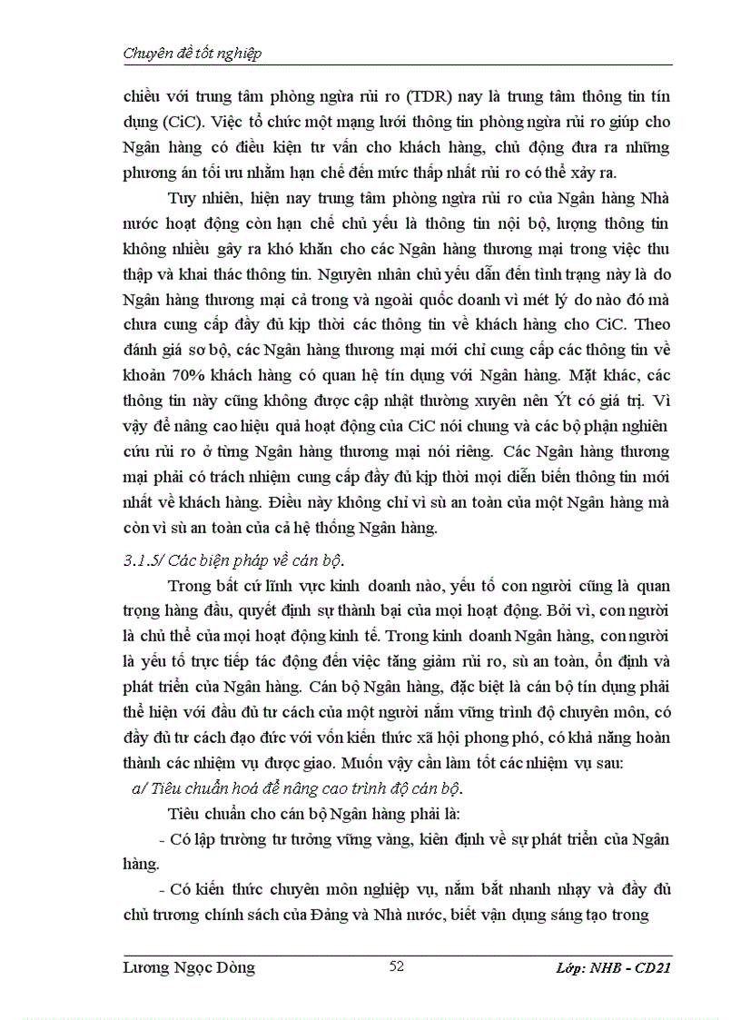 image for page Một số giải pháp hạn chế rủi ro tín dụng tại Ngân hàng Thương mại Cổ phần Kỹ thương Techcombank chi nhánh Thăng long 1