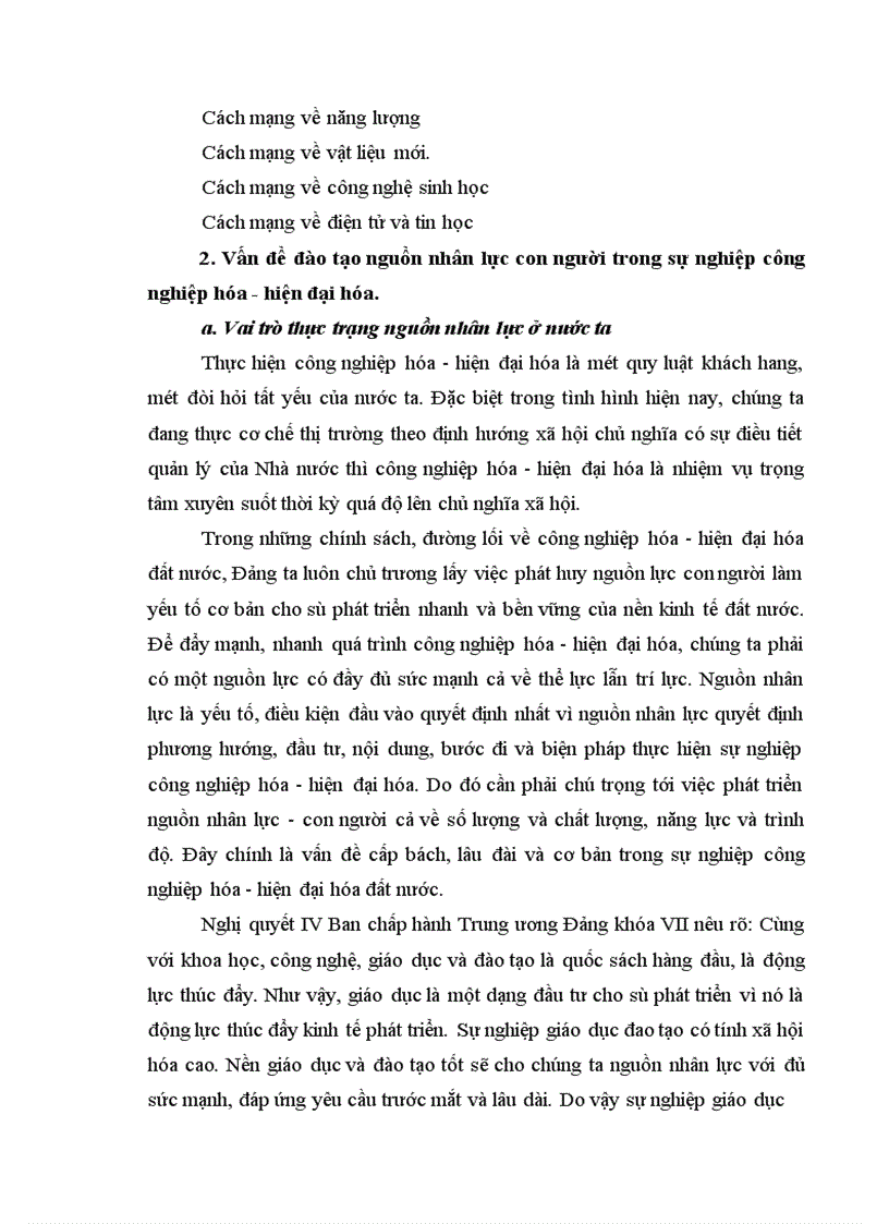 image for page Vấn đề về đào tạo nguồn nhân lực con người trong sự nghiệp công nghiệp hóa hiện đại hóa đất nước 1