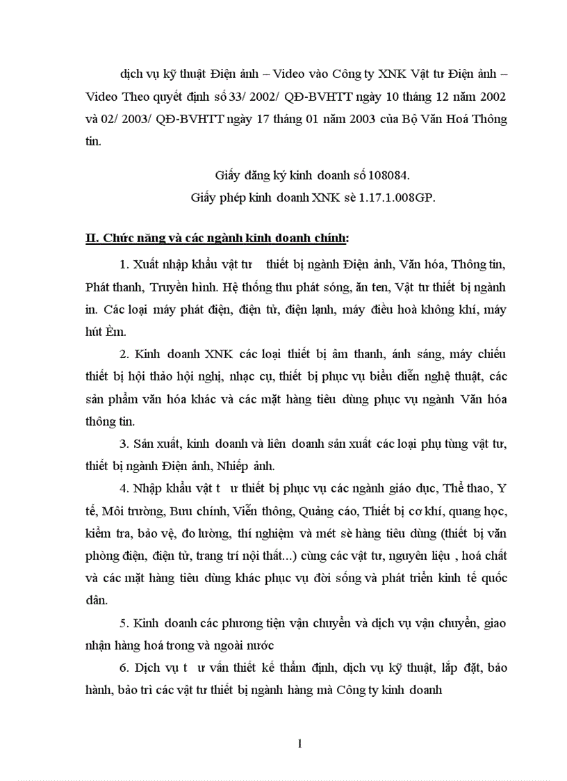 image for page Thực trạng của hoạt đông xúc tiến của công ty Xuất Nhập Khẩu Thiết Bị Tryền Hình 1