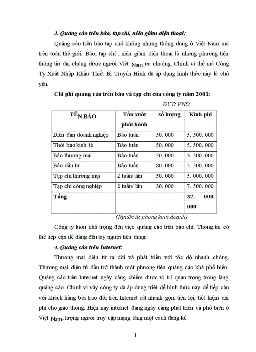 image for page Thực trạng của hoạt đông xúc tiến của công ty Xuất Nhập Khẩu Thiết Bị Tryền Hình 1