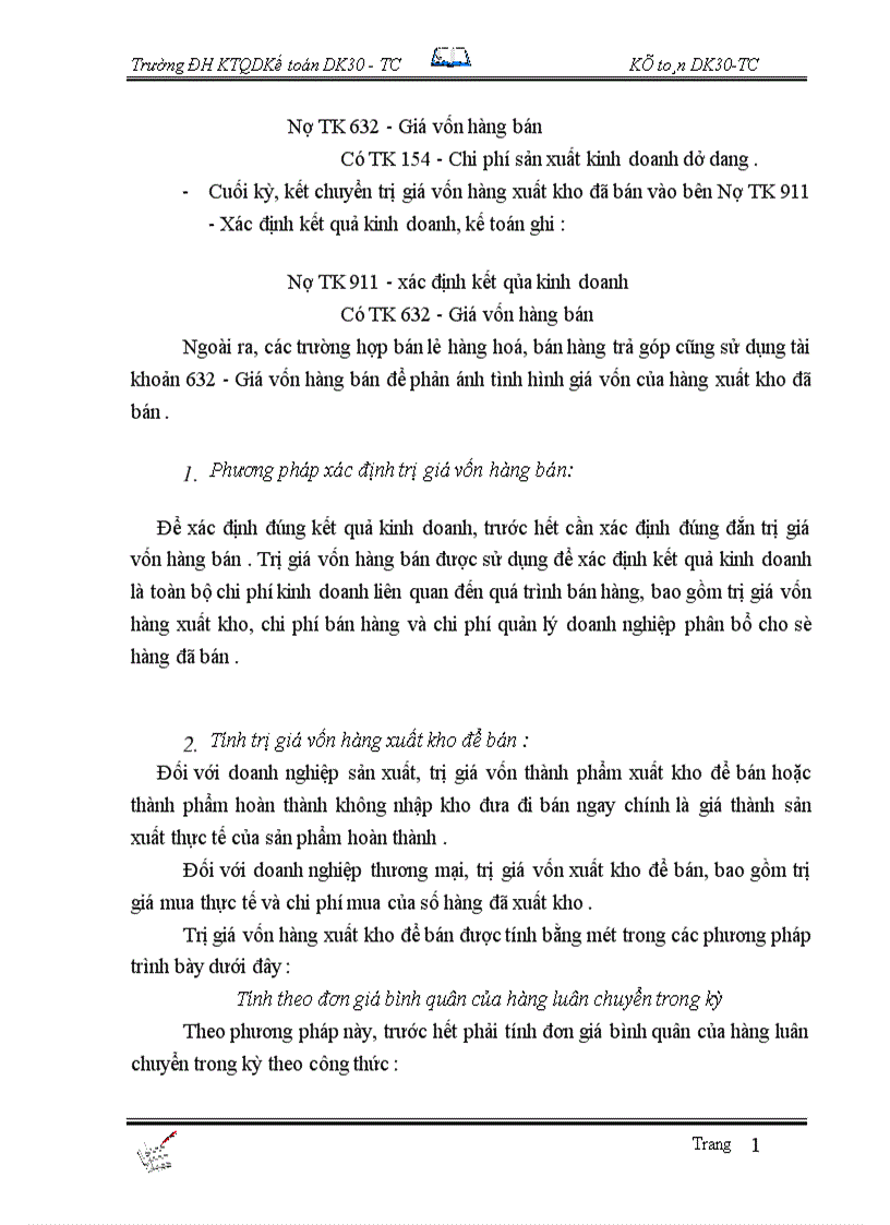 image for page Tổ chức công tác kế toán bán hàng và xác định kết quả tại Công Ty Rượu Đồng xuân 1