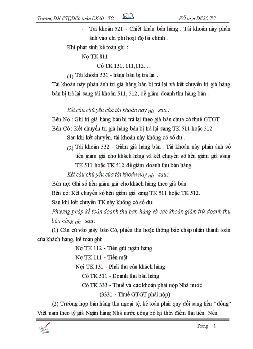 image for page Tổ chức công tác kế toán bán hàng và xác định kết quả tại Công Ty Rượu Đồng xuân 1