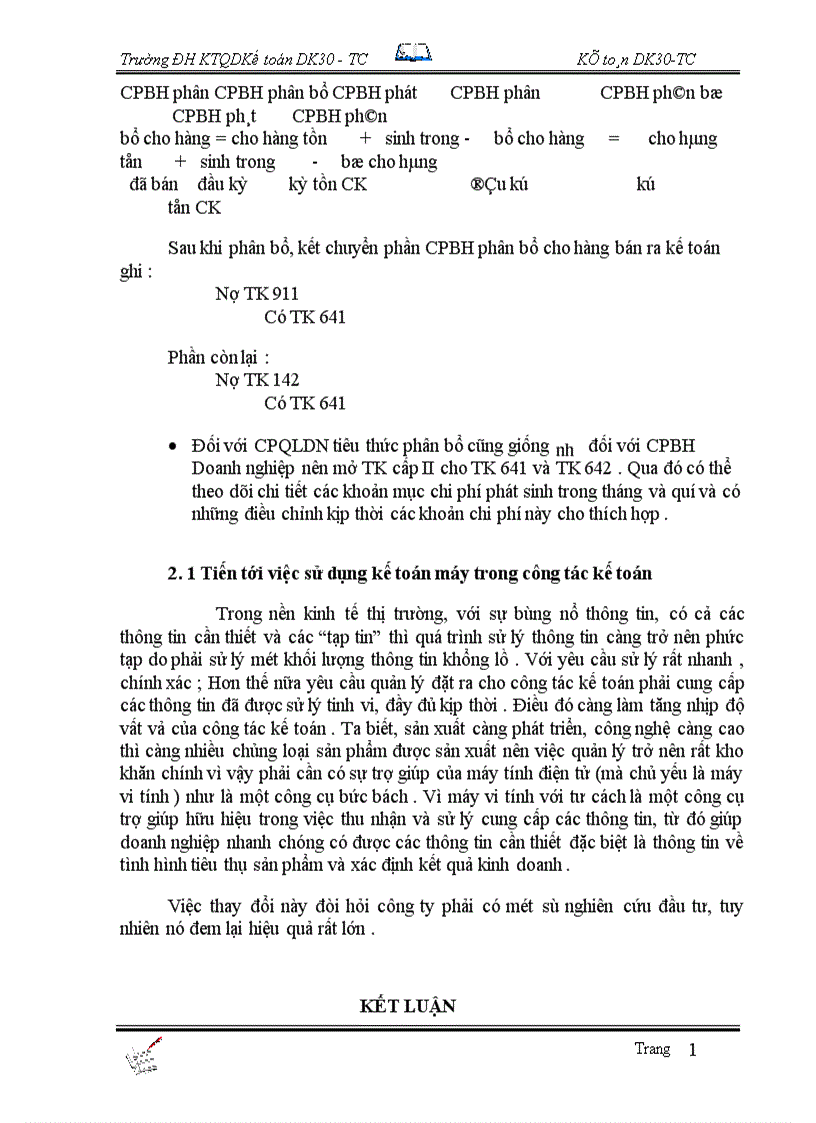 image for page Tổ chức công tác kế toán bán hàng và xác định kết quả tại Công Ty Rượu Đồng xuân 1