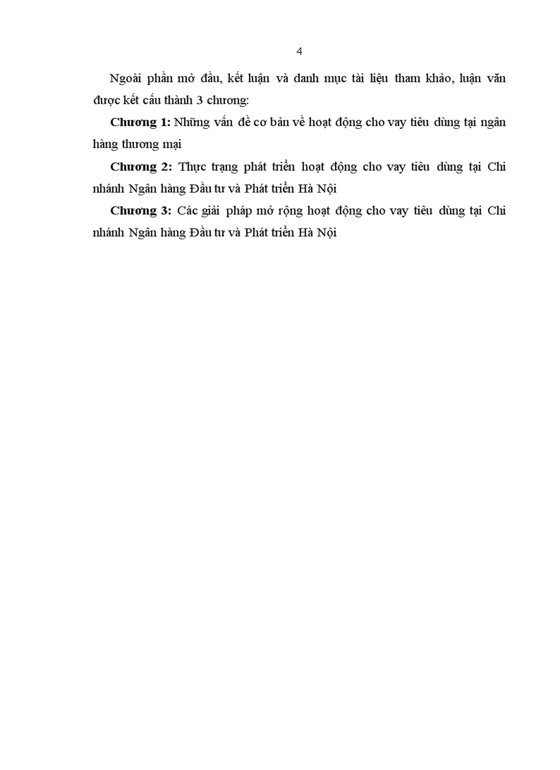 image for page Phát triển hoạt động cho vay tiêu dùng tại Chi nhánh Ngân hàng Đầu tư và Phát triển Hà Nội