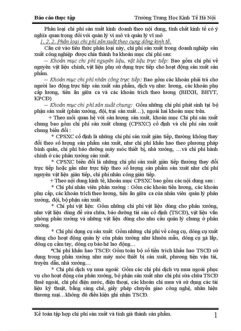 image for page Kế toán chi phí sản xuất và tính giá thành sản phẩm tại xí nghiệp X18 1