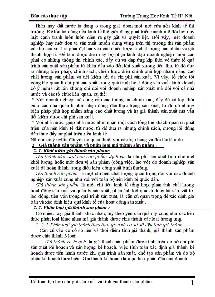 image for page Kế toán chi phí sản xuất và tính giá thành sản phẩm tại xí nghiệp X18 1