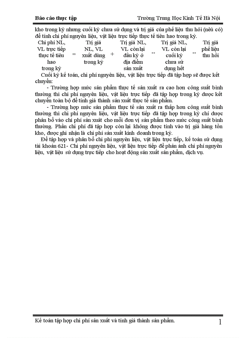 image for page Kế toán chi phí sản xuất và tính giá thành sản phẩm tại xí nghiệp X18 1